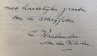 handtekening Catharina van der Linden