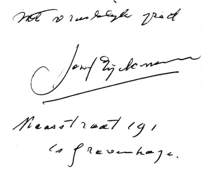 handtekening Jozef Eijckmans