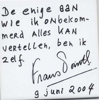 Handschrift Frans Pointl